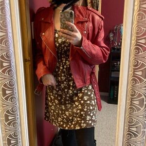 Red Leather Jacket (Men’s) SOLD